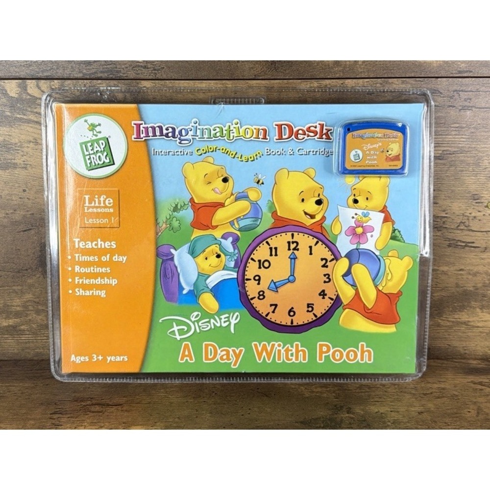 New Vintage Leapfrog Leap Frog a Day With Pooh Imagination Desk A Life Lesson